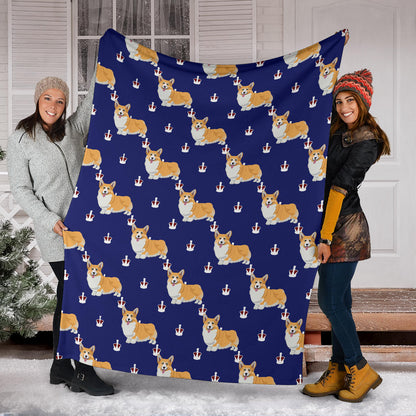 Pembroke Welsh Corgis Pattern Print Design A07 Premium Blanket