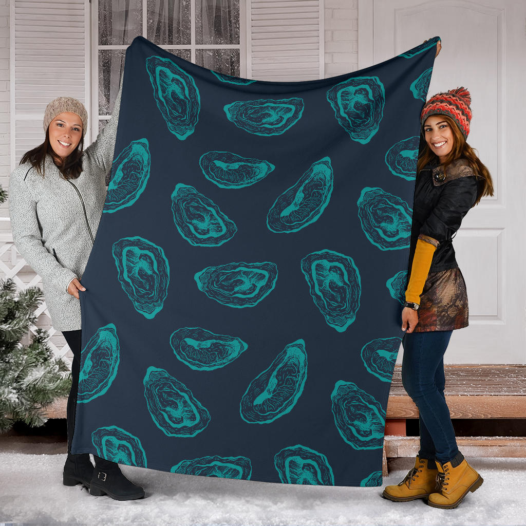 Oyster Pattern Print Design 01 Premium Blanket