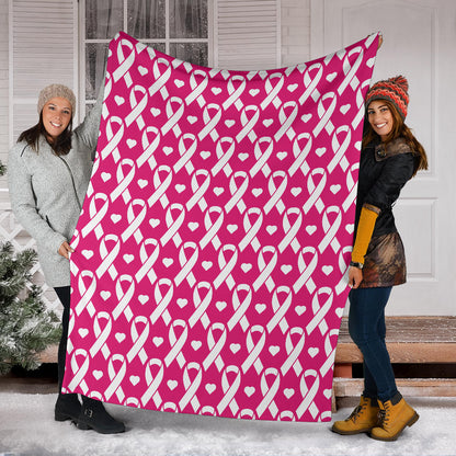 Breast cancer Pattern Print Design 05 Premium Blanket