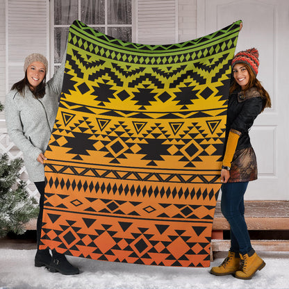 Rastafarian Pattern Print Design A04 Premium Blanket