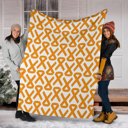 Appendix cancer Pattern Print Design 02 Premium Blanket
