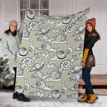 Snail Pattern Print Design 03 Premium Blanket
