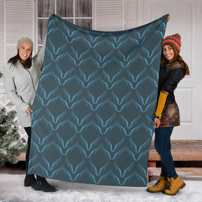 Angel Wings Pattern Print Design 04 Premium Blanket