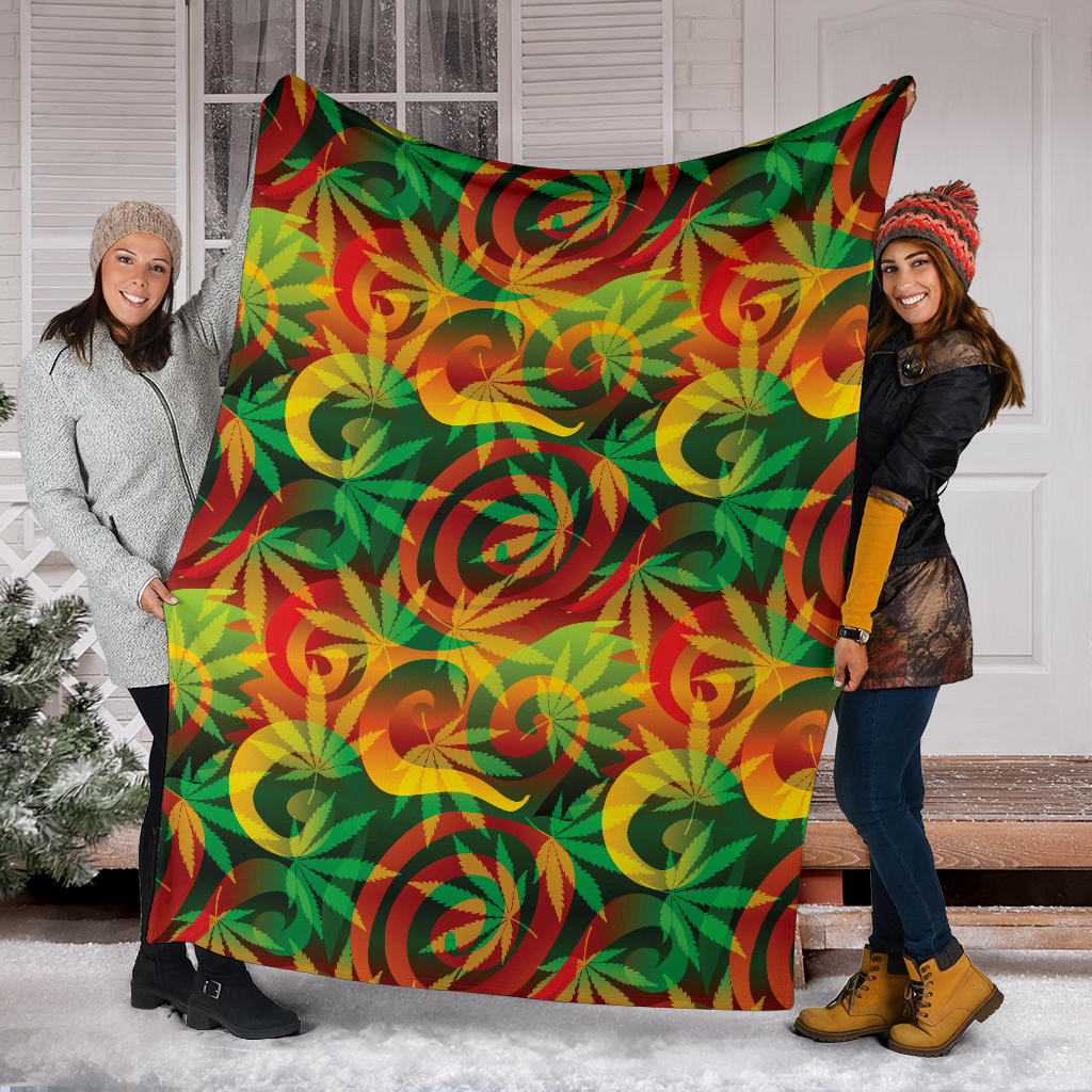 Rastafarian Pattern Print Design A01 Premium Blanket