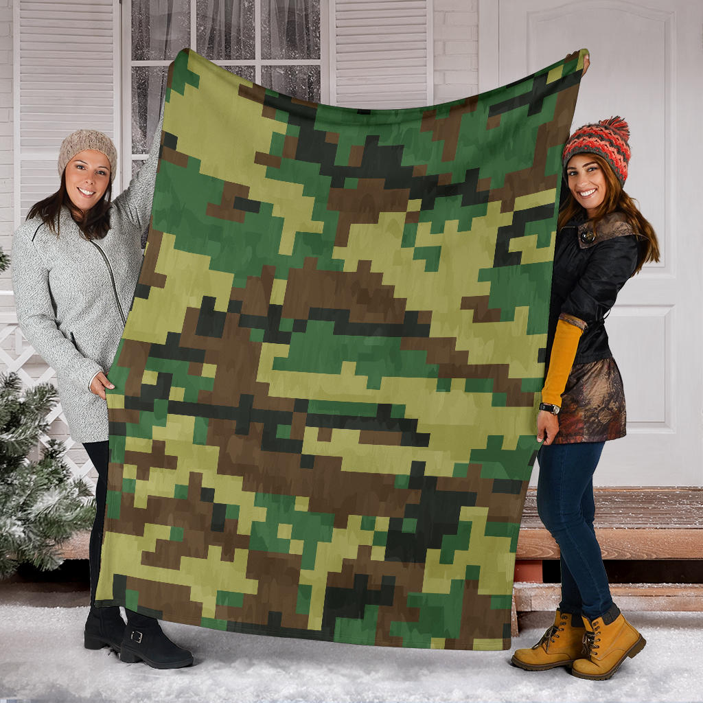 ACU Army Digital Pattern Print Design 02 Premium Blanket