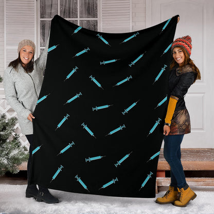 Phlebotomist Pattern Print Design A04 Premium Blanket
