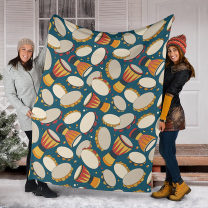 Tambourine Pattern Print Design 01 Premium Blanket