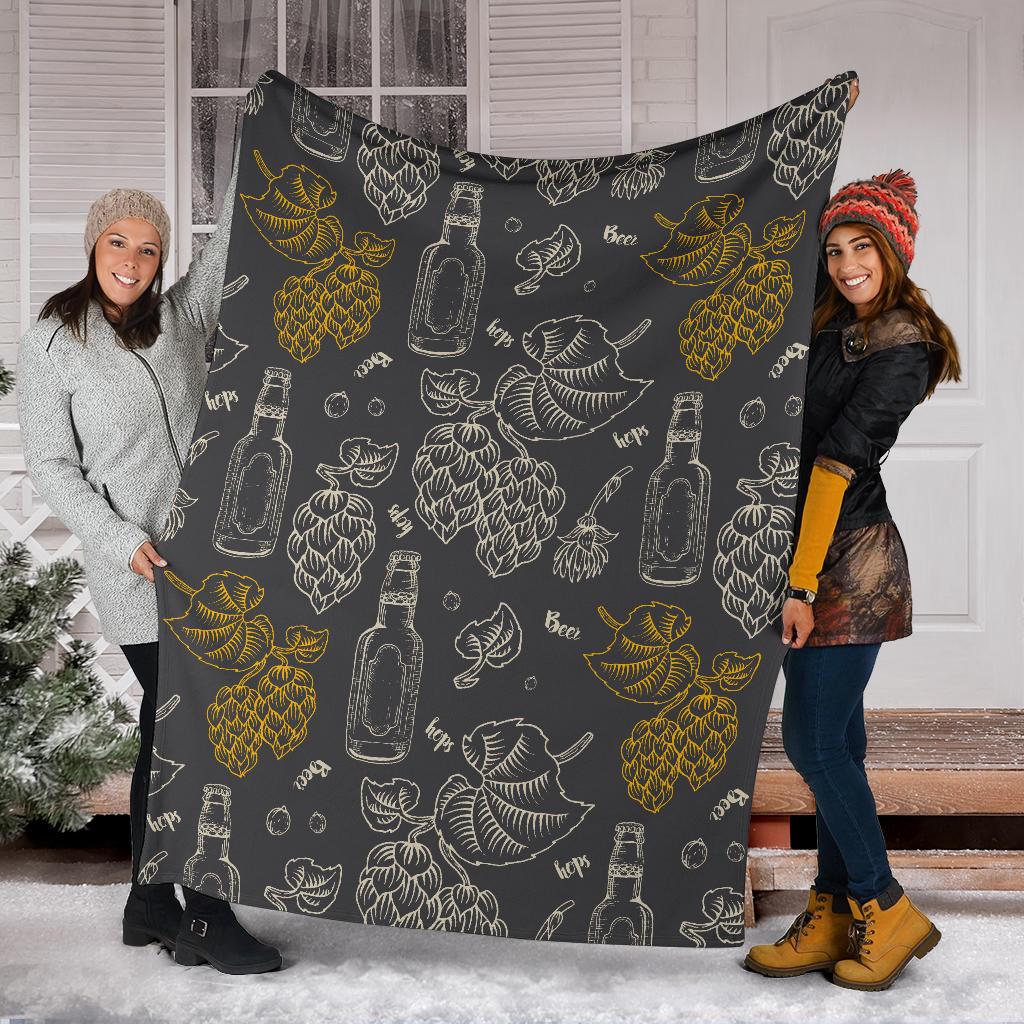 Hope Pattern Print Design 01 Premium Blanket