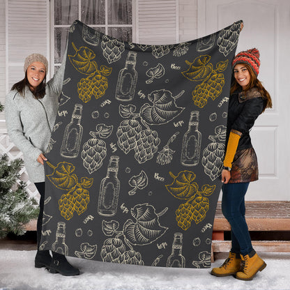 Hope Pattern Print Design 01 Premium Blanket