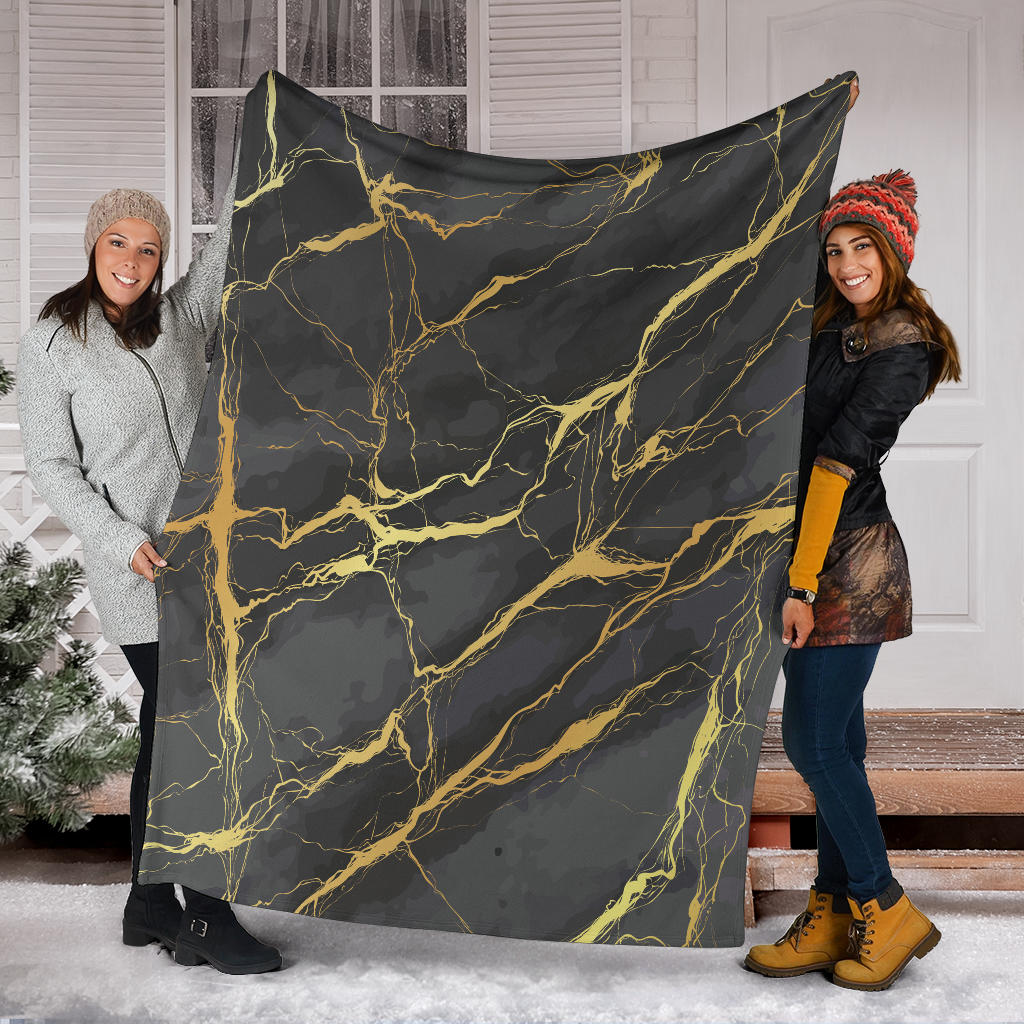 Marble Pattern Print Design 02 Premium Blanket
