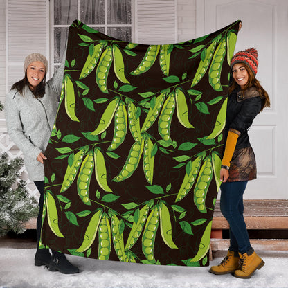 Peas Pattern Print Design A03 Premium Blanket