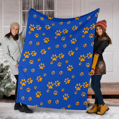 Paw Pattern Print Design A03 Premium Blanket