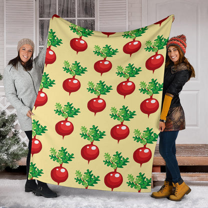 Radish Pattern Print Design A02 Premium Blanket