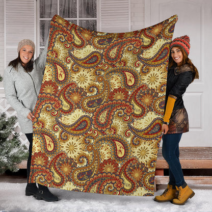 Boho Pattern Print Design 08 Premium Blanket