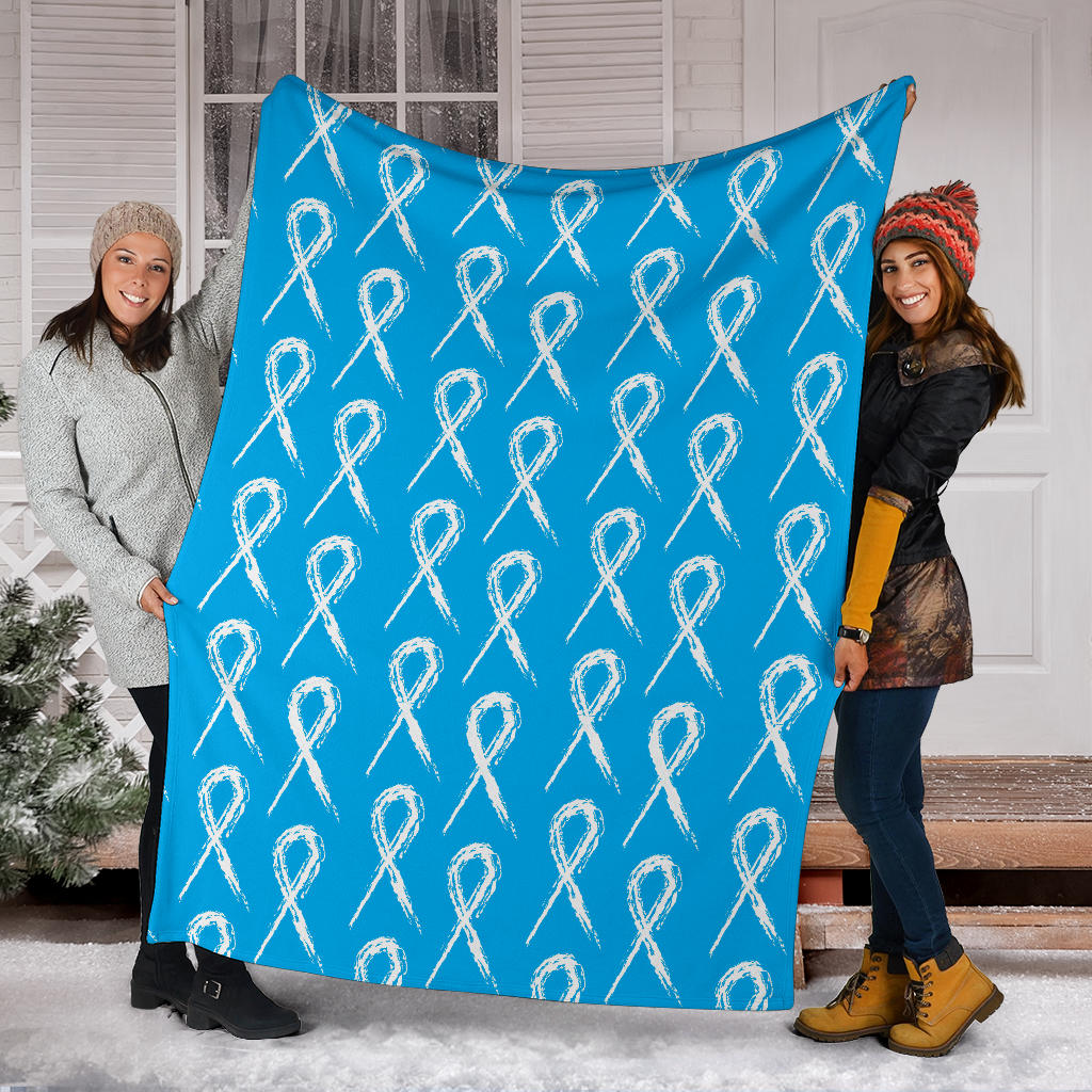 Prostate cancer Pattern Print Design A03 Premium Blanket