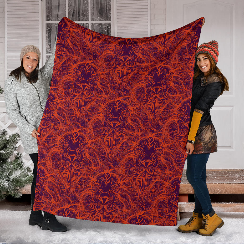 Leo Pattern Print Design 01 Premium Blanket