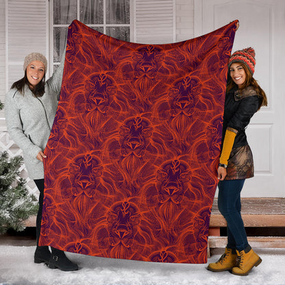 Leo Pattern Print Design 01 Premium Blanket