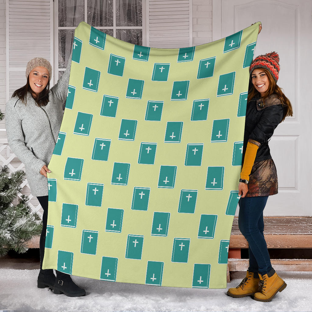 Bible Pattern Print Design 04 Premium Blanket