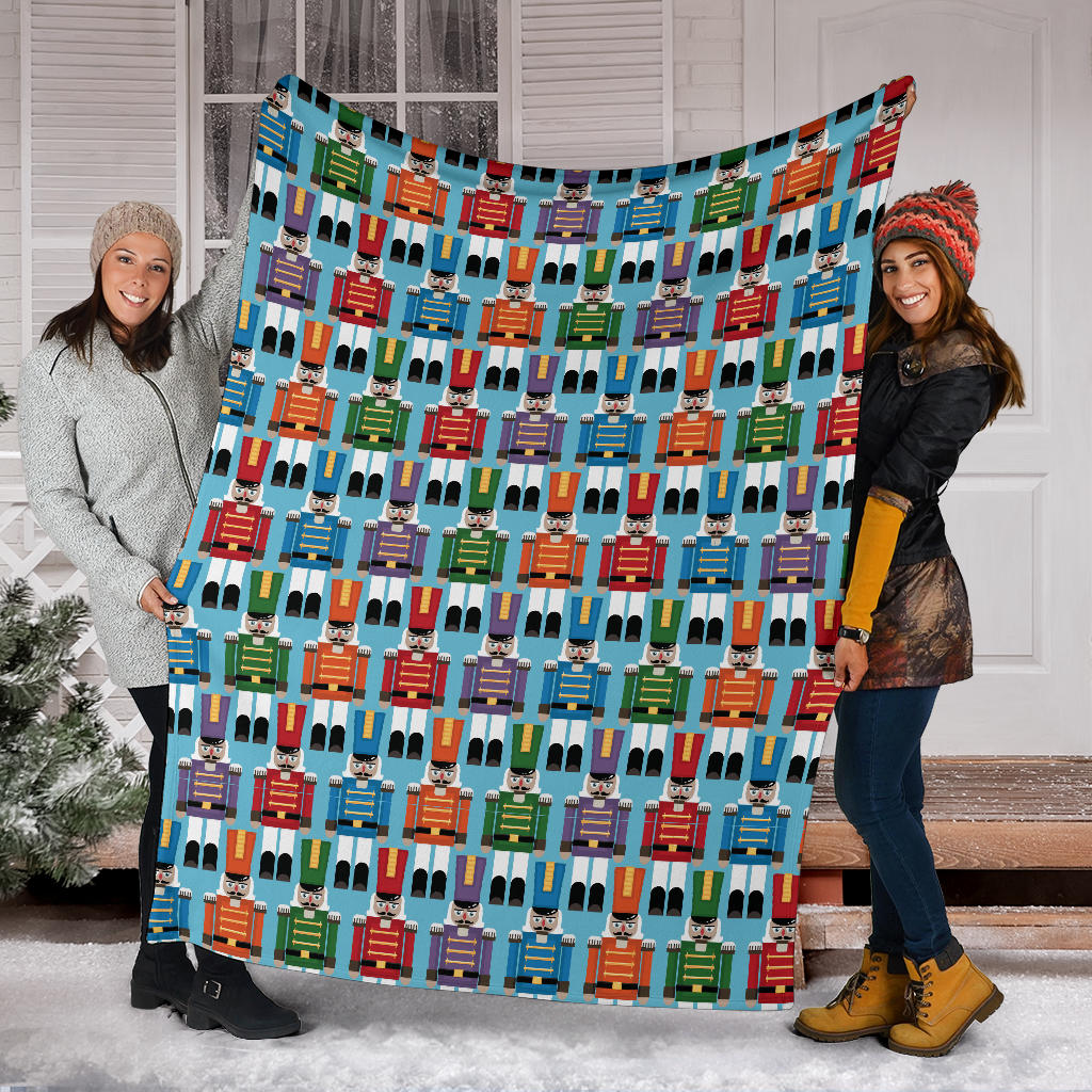 Nutcracker Pattern Print Design A02 Premium Blanket