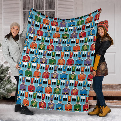 Nutcracker Pattern Print Design A02 Premium Blanket