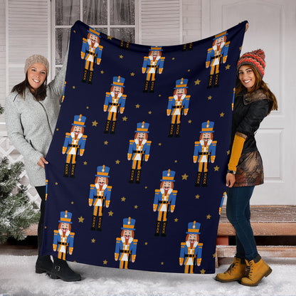 Nutcracker Pattern Print Design A04 Premium Blanket