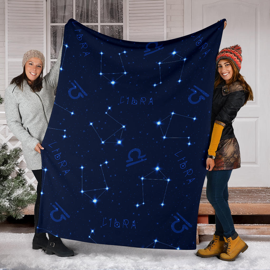 Libra Pattern Print Design 04 Premium Blanket
