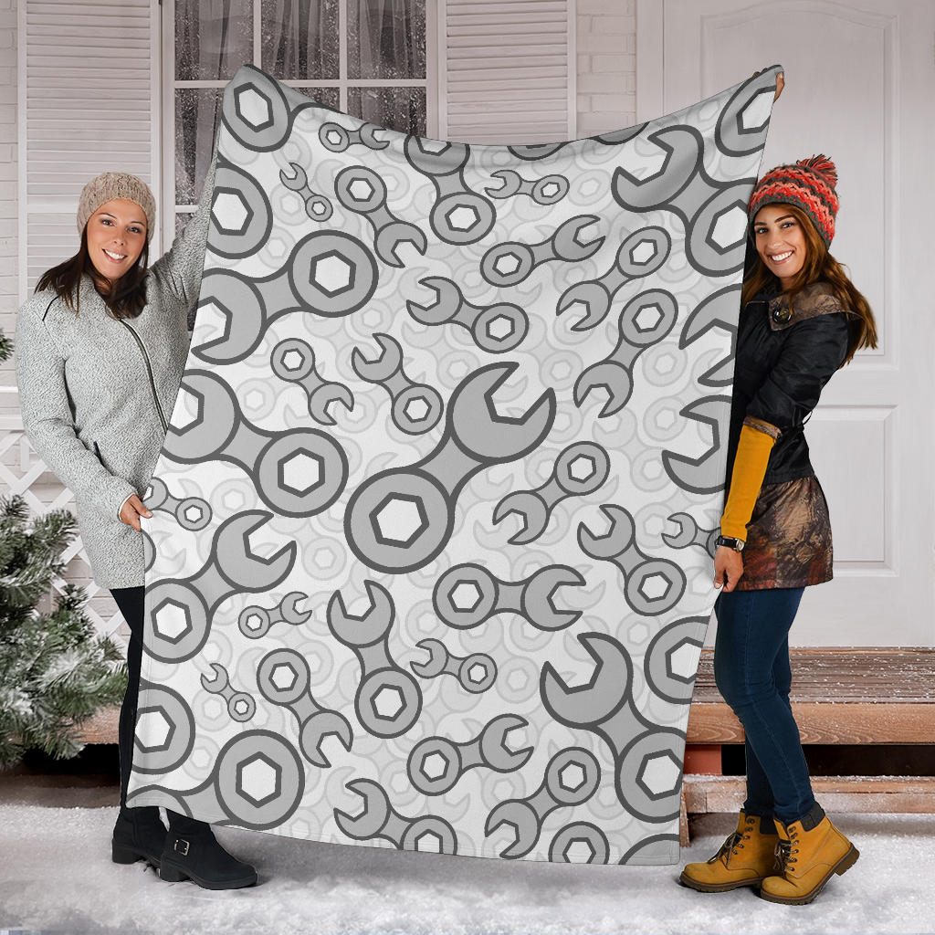 Mechanic Pattern Print Design 05 Premium Blanket