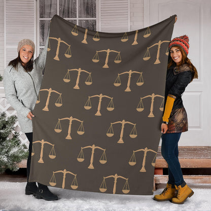 Libra Pattern Print Design 01 Premium Blanket