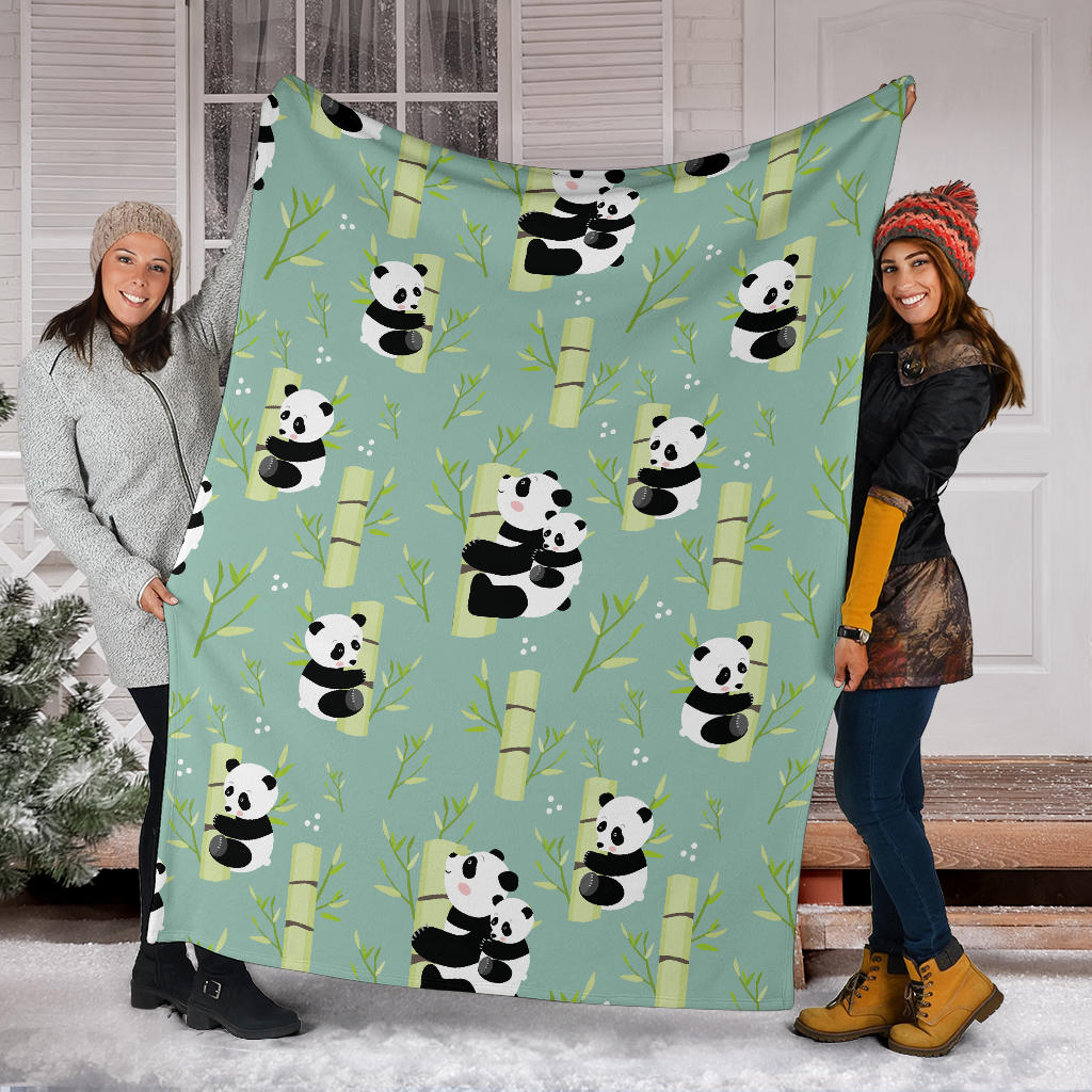Panda Pattern Print Design A03 Premium Blanket