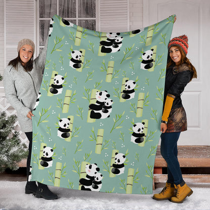 Panda Pattern Print Design A03 Premium Blanket