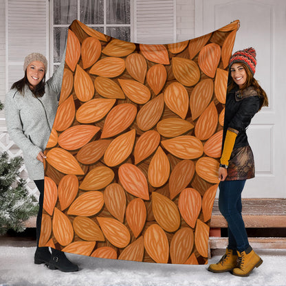 Almond Pattern Print Design 01 Premium Blanket
