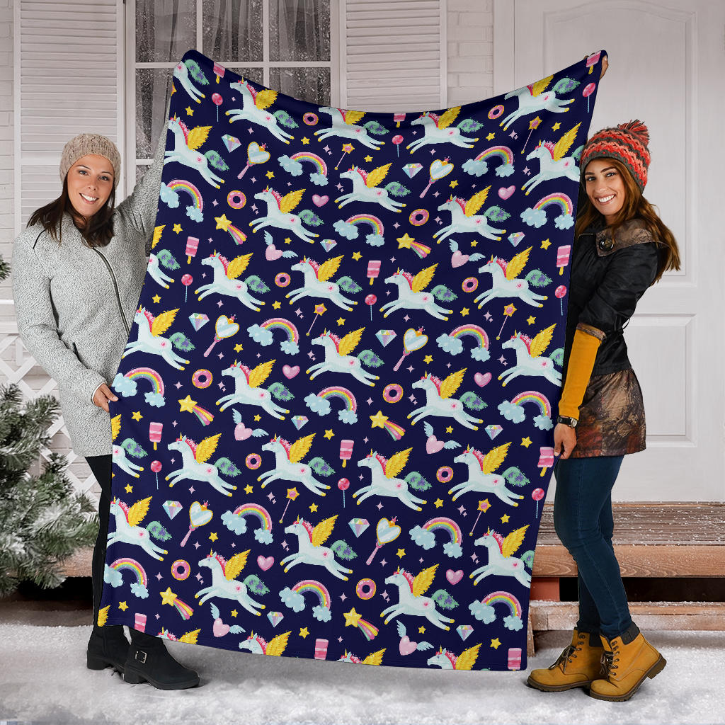 Pegasus Pattern Print Design 05 Premium Blanket