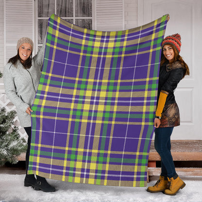 Mardi Gras Pattern Print Design 010 Premium Blanket