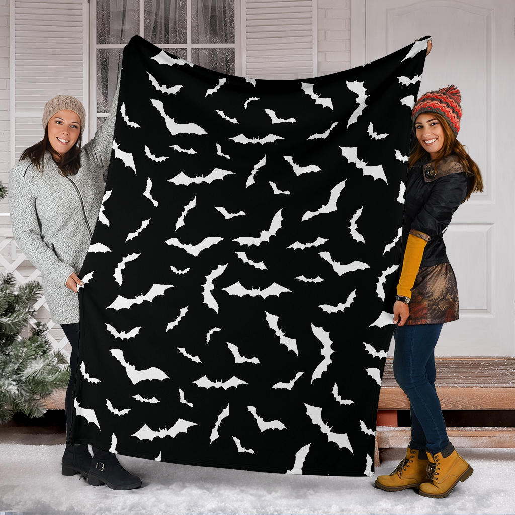 Bat Pattern Print Design 05 Premium Blanket