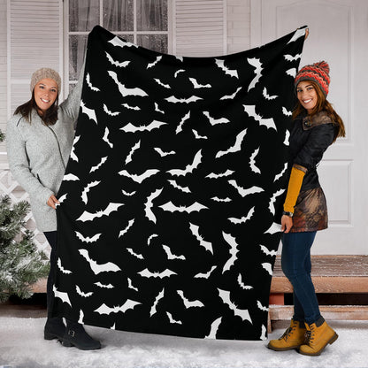 Bat Pattern Print Design 05 Premium Blanket