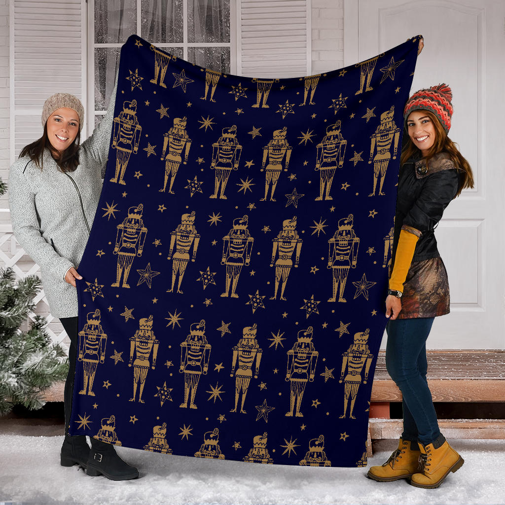 Nutcracker Pattern Print Design A05 Premium Blanket