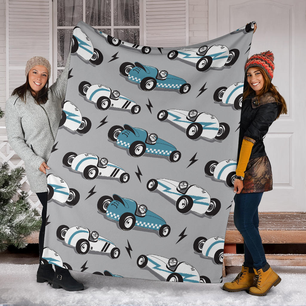 Racing Vintage Pattern Print Design A02 Premium Blanket