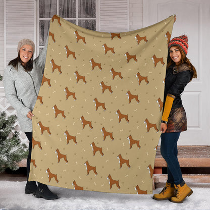 Boxers Pattern Print Design 02 Premium Blanket