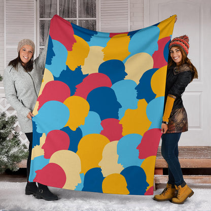 Psychology Pattern Print Design A02 Premium Blanket