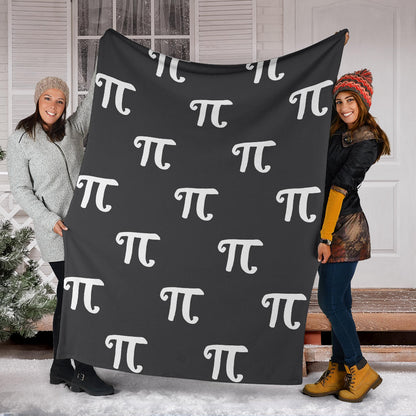 Pi Day Pattern Print Design A01 Premium Blanket