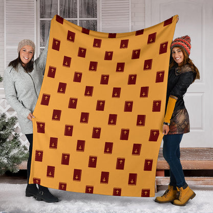 Bible Pattern Print Design 05 Premium Blanket