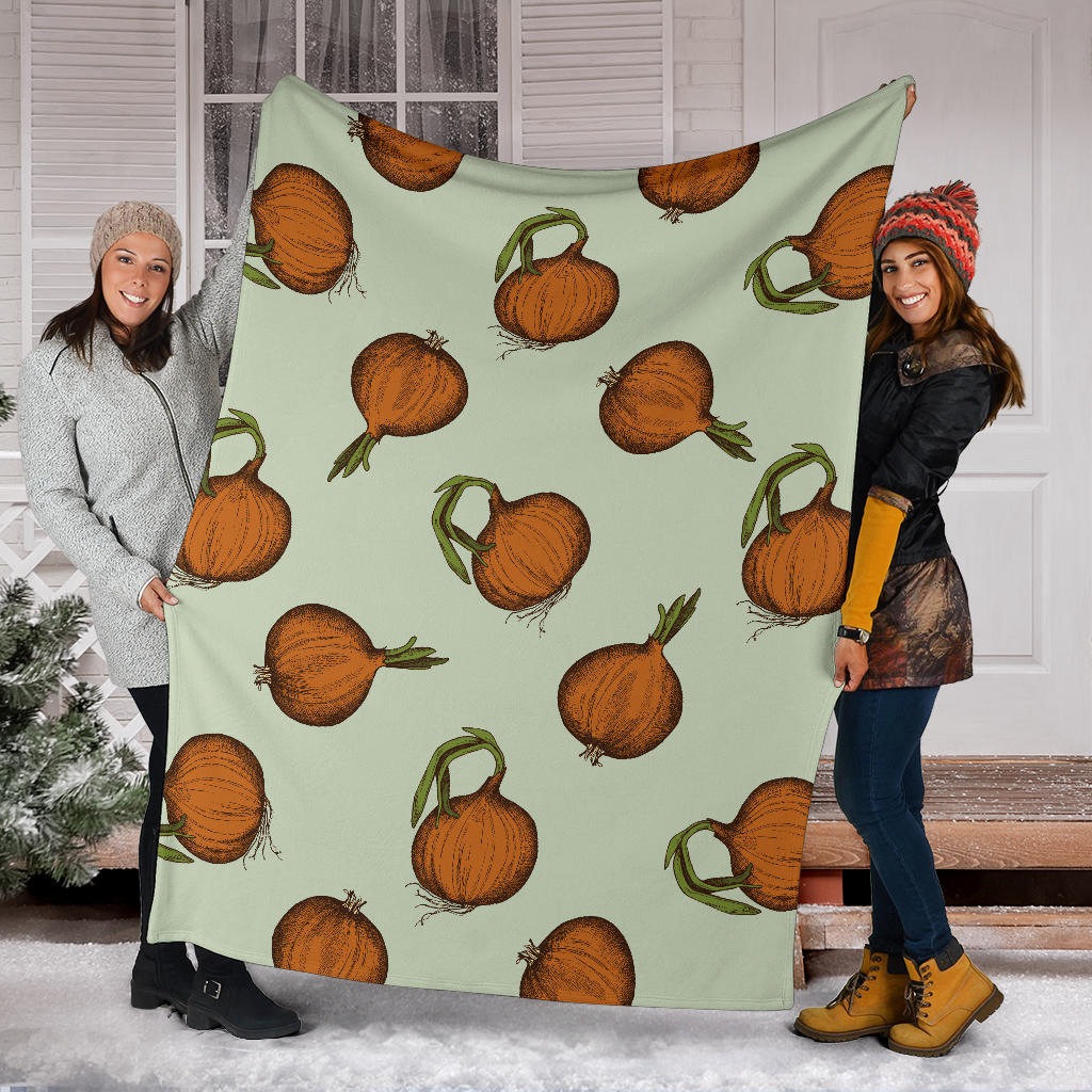 Onion Pattern Print Design A05 Premium Blanket