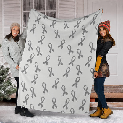 Brain cancer Pattern Print Design 01 Premium Blanket