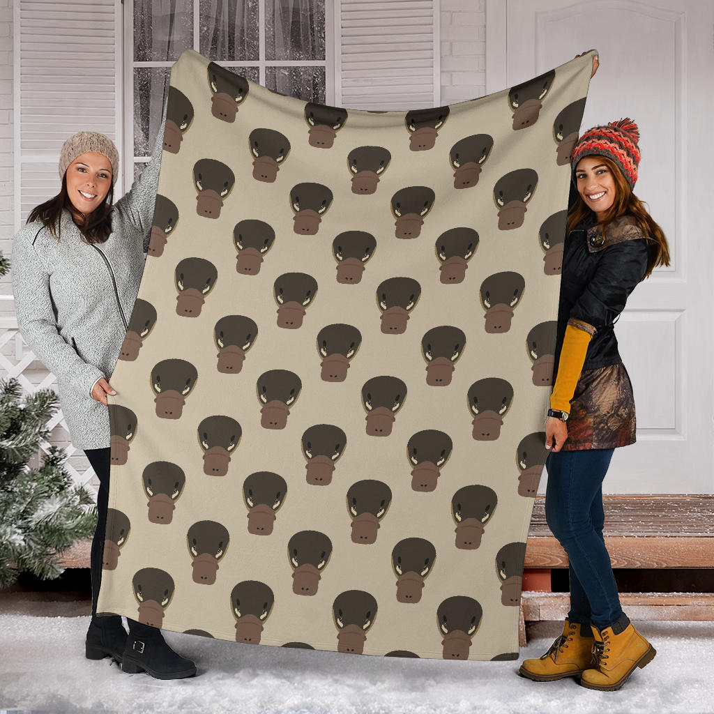 Platypus Pattern Print Design A03 Premium Blanket