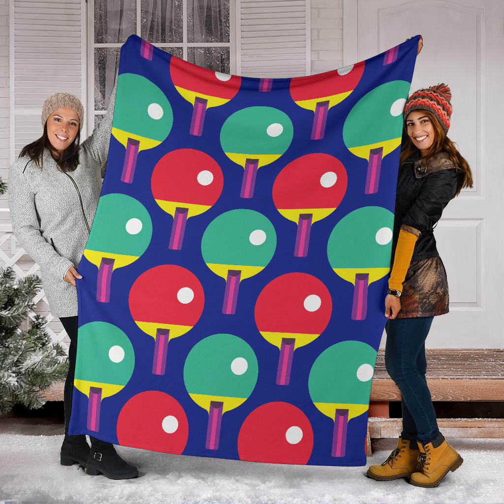 Ping Pong Pattern Print Design A03 Premium Blanket