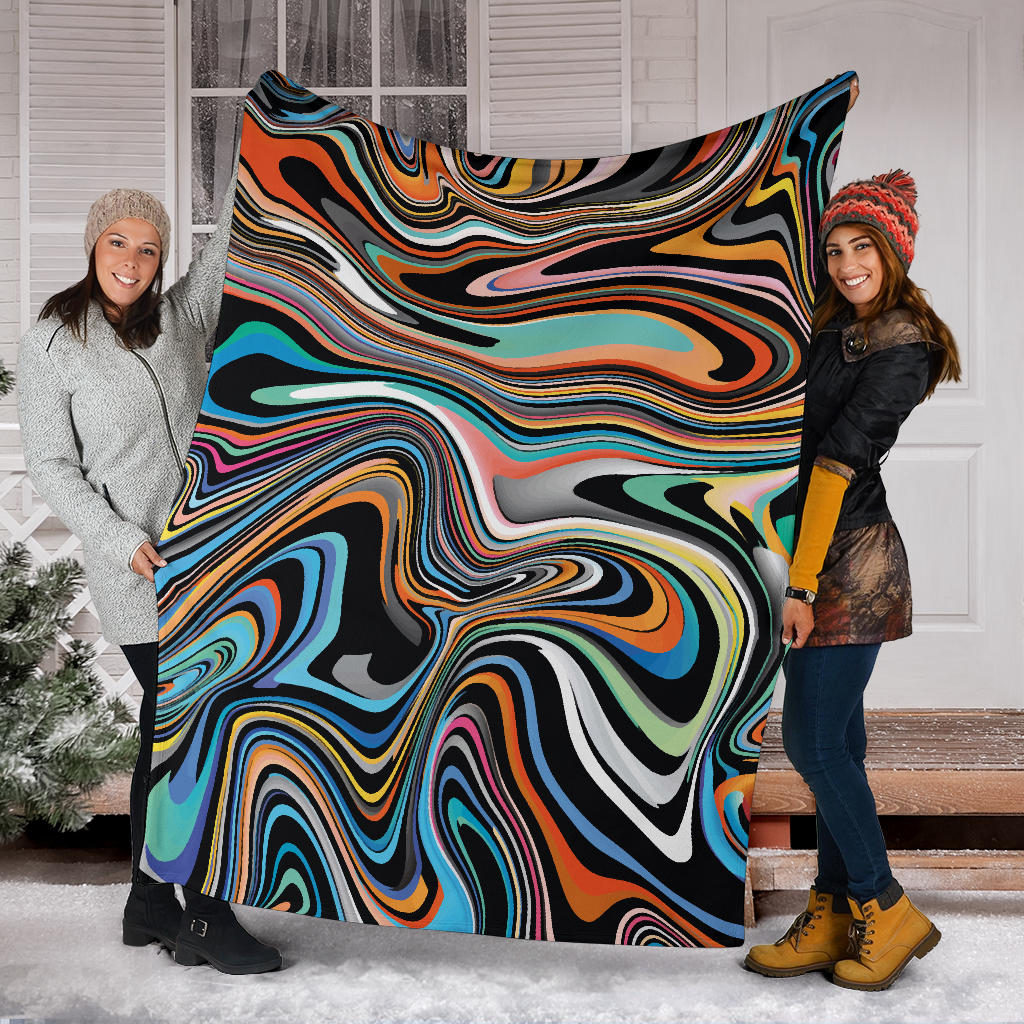 Liquid Pattern Print Design 02 Premium Blanket