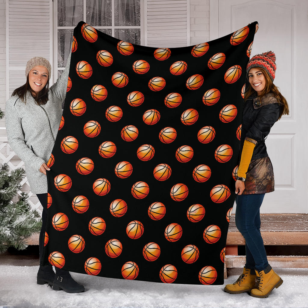 Basketball Pattern Print Design 01 Premium Blanket