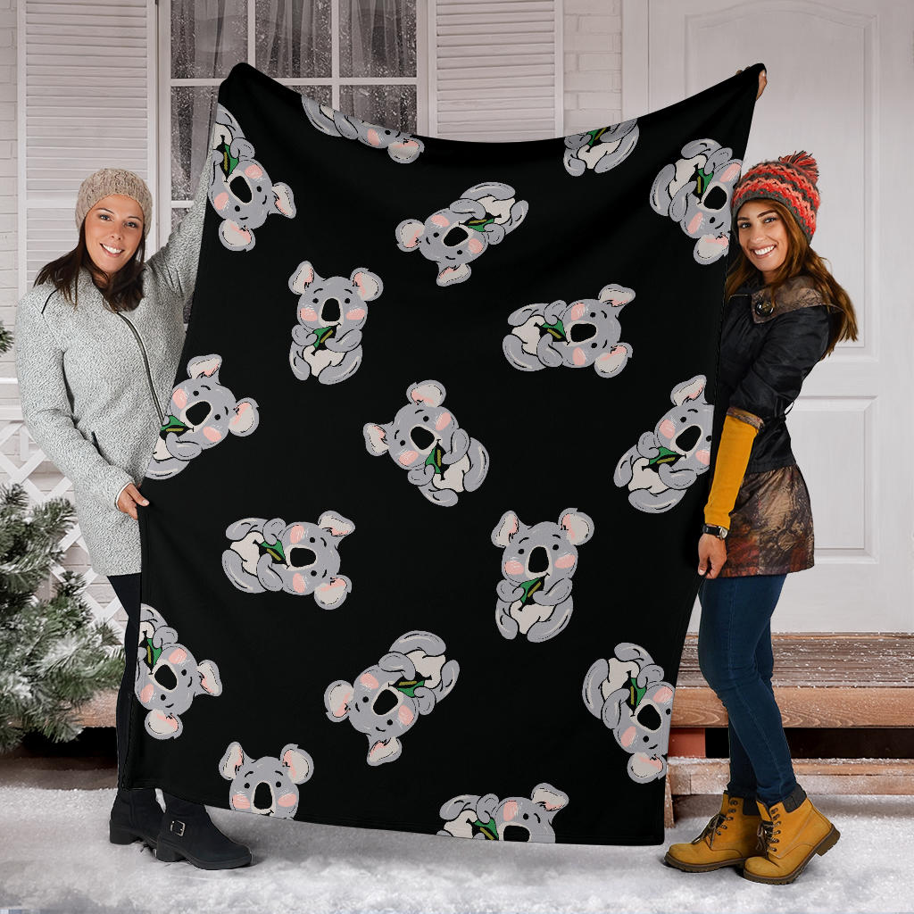 Koala Pattern Print Design 05 Premium Blanket