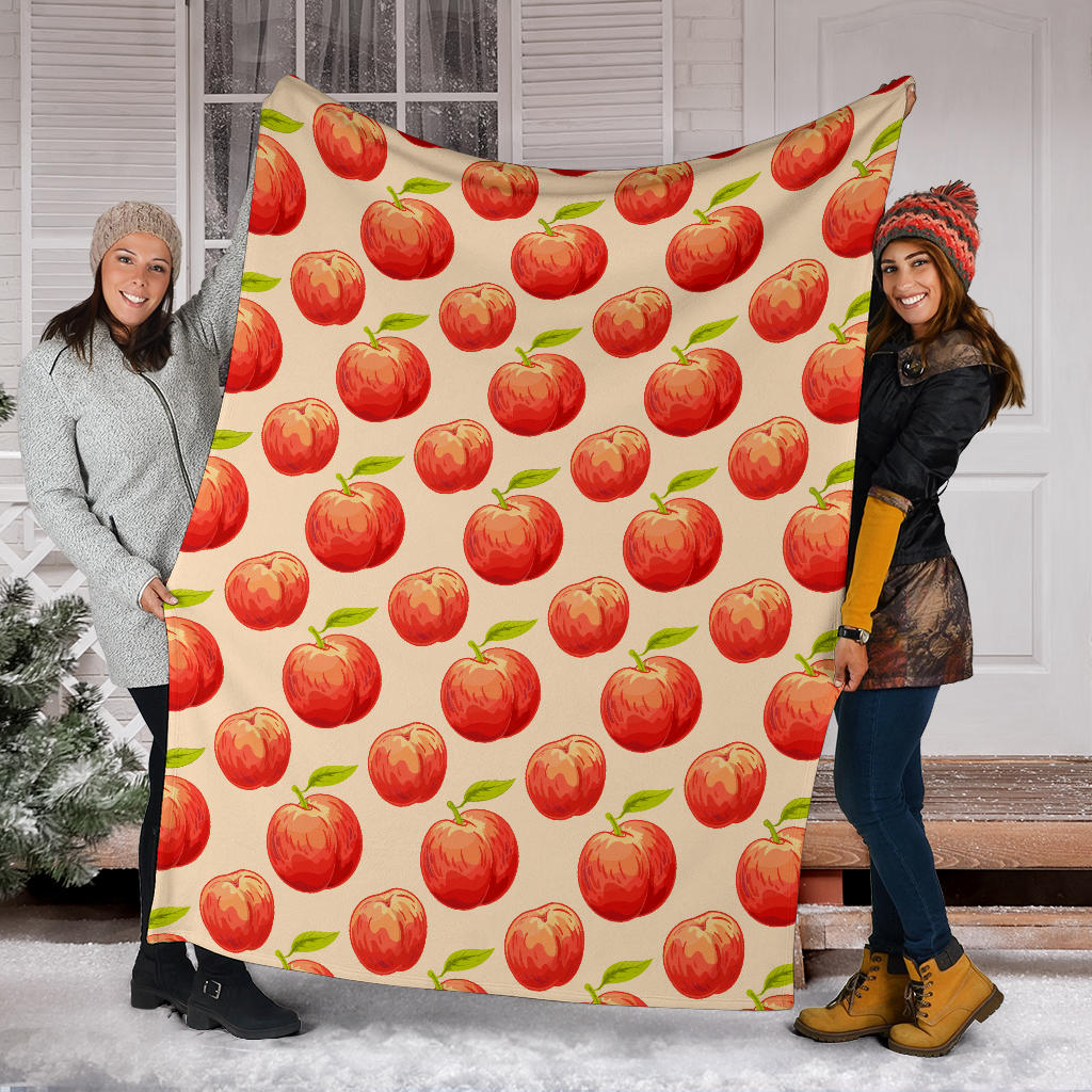 Peach Pattern Print Design A03 Premium Blanket