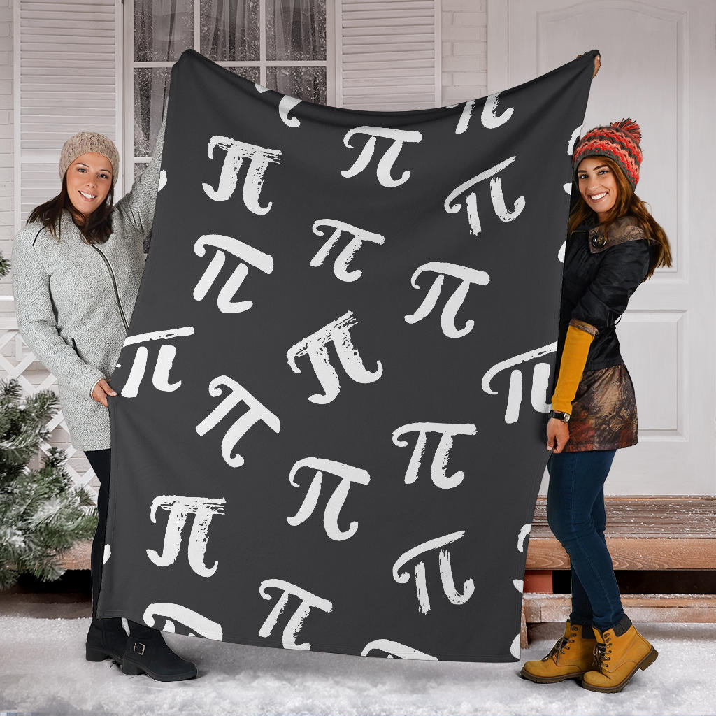 Pi Day Pattern Print Design A02 Premium Blanket